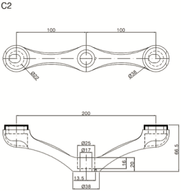 Spider Fitting C2 Drawing