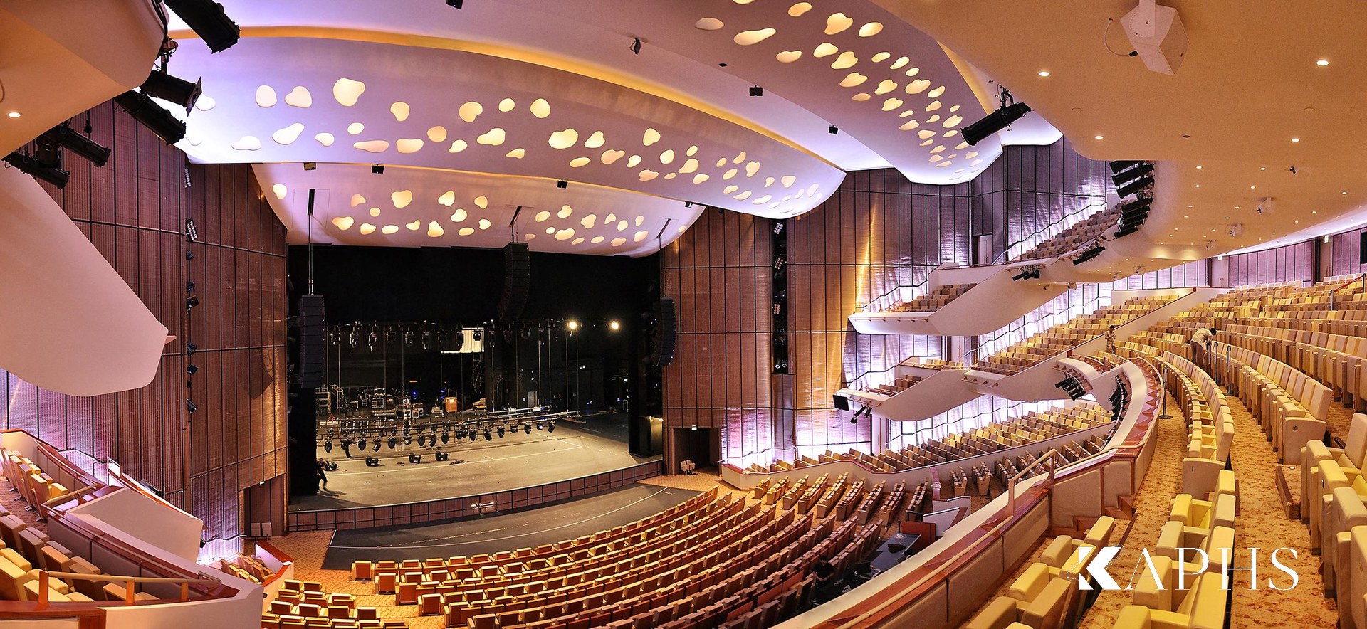 Qatar National Convention Centre, Doha — bronze architectural wire mesh by KAPHS