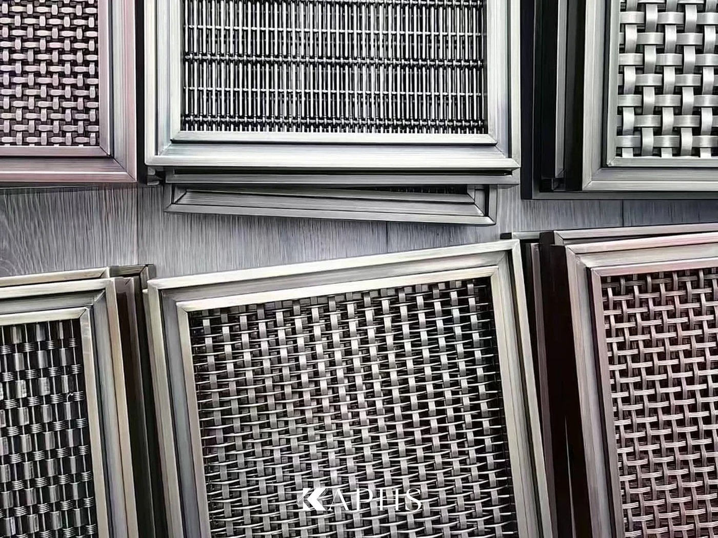 Decorative wire mesh PVD-coated panels — KAPHS, Dubai & UAE