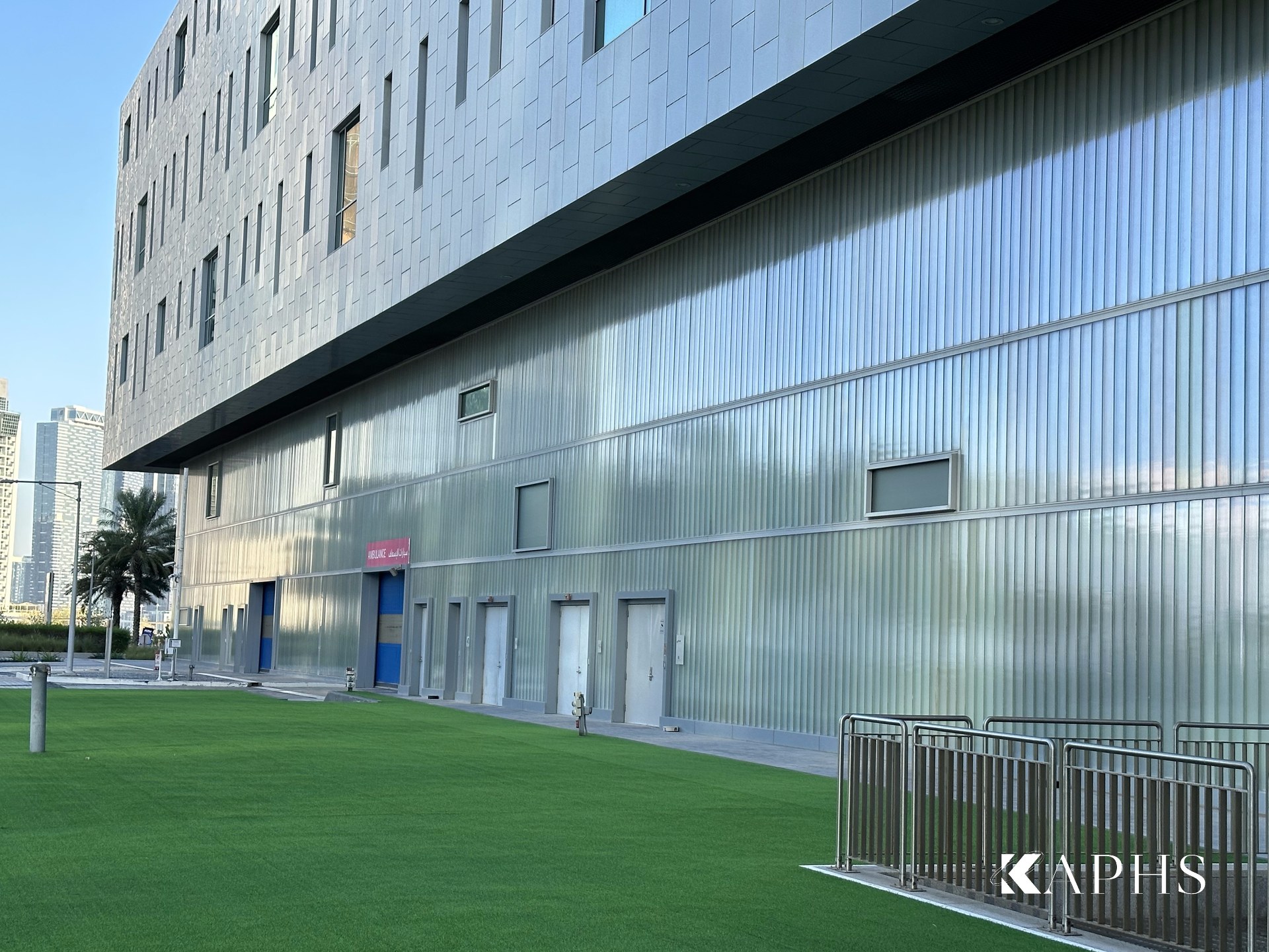 LINIT U-channel glass façade wall at Cleveland Clinic Abu Dhabi — KAPHS