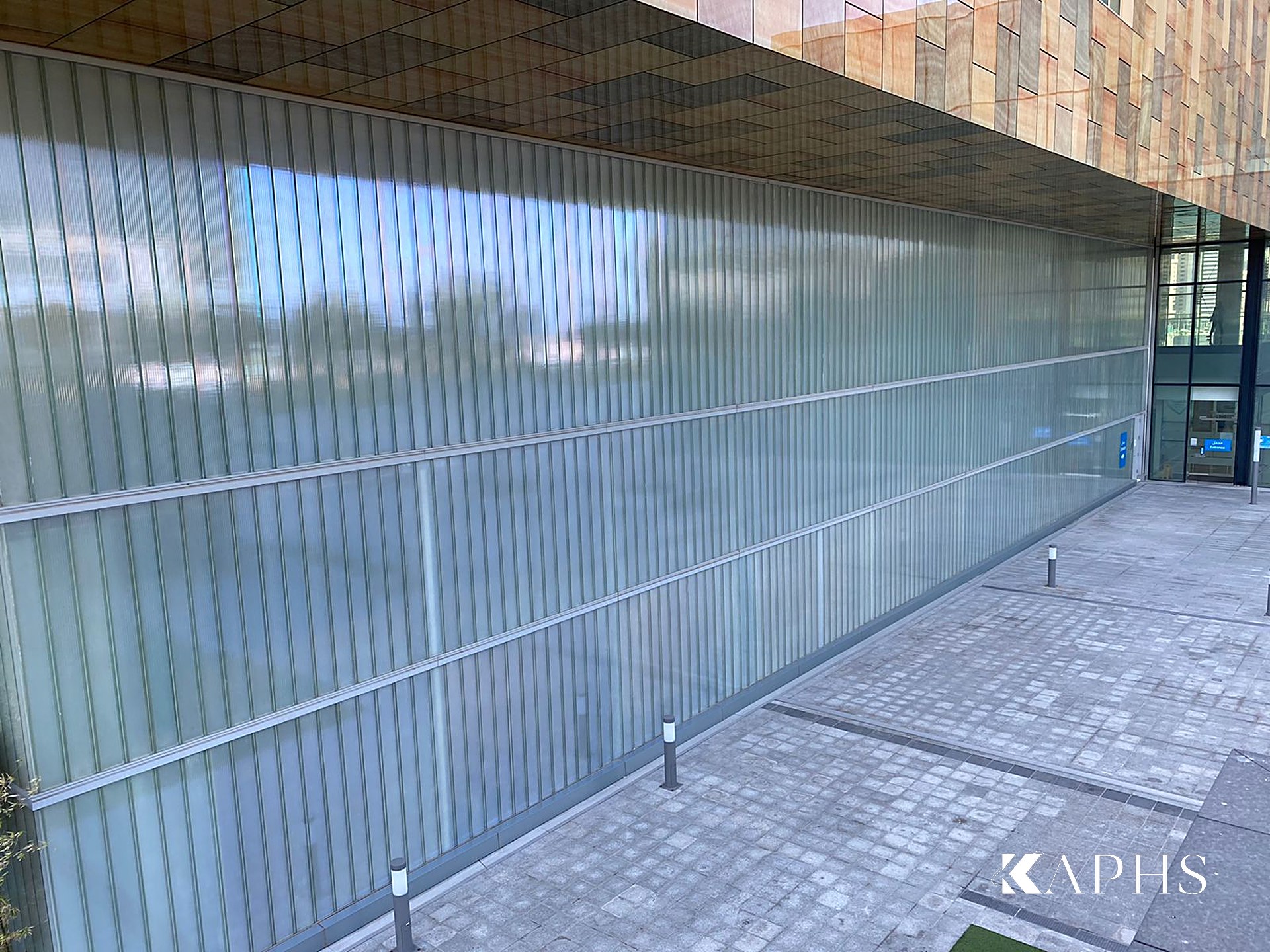 LINIT U-channel glass panels at Cleveland Clinic Abu Dhabi — KAPHS