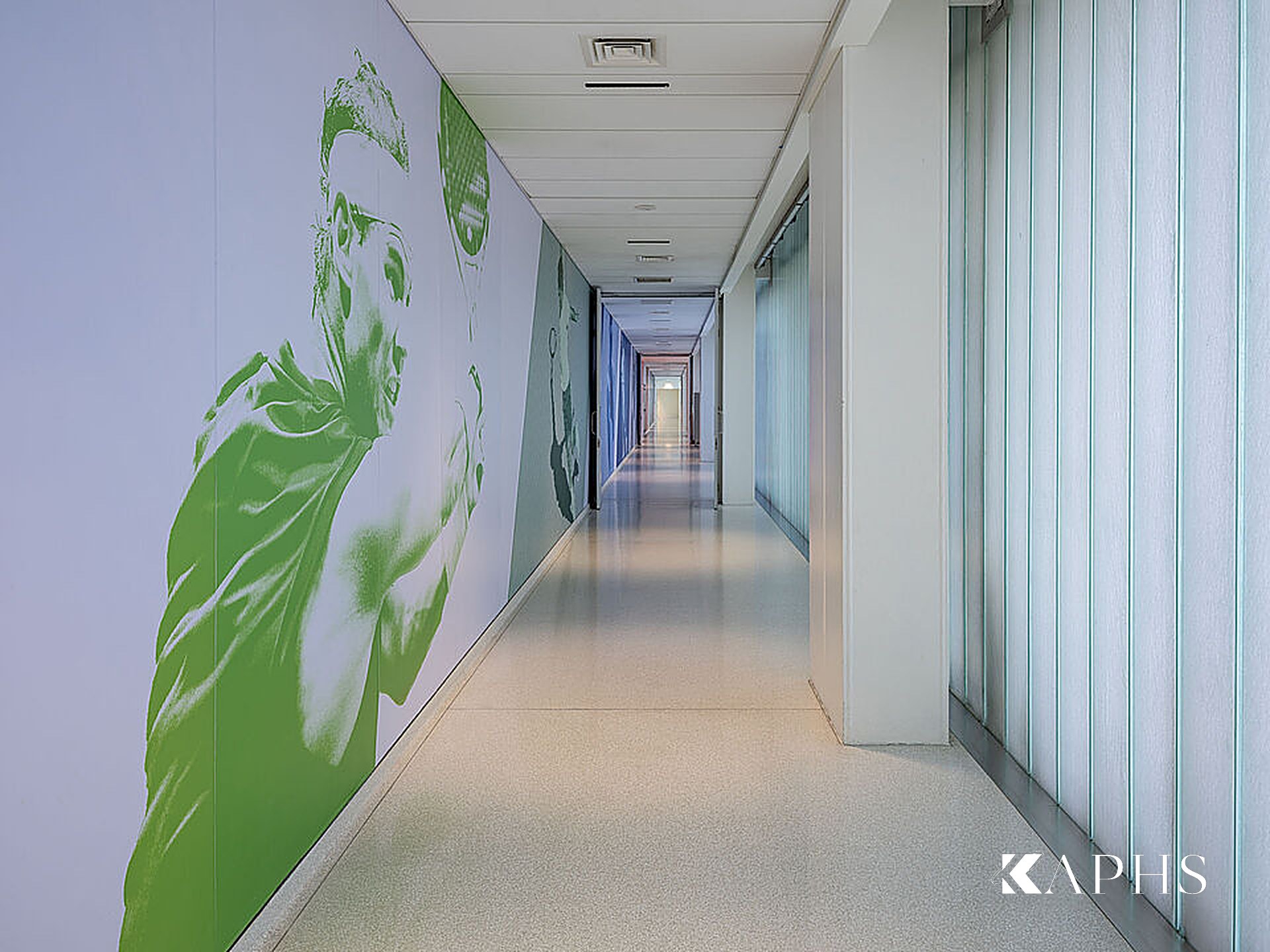 Kuwait International Tennis Complex — daylight through the LINIT U-channel glass façade, KAPHS