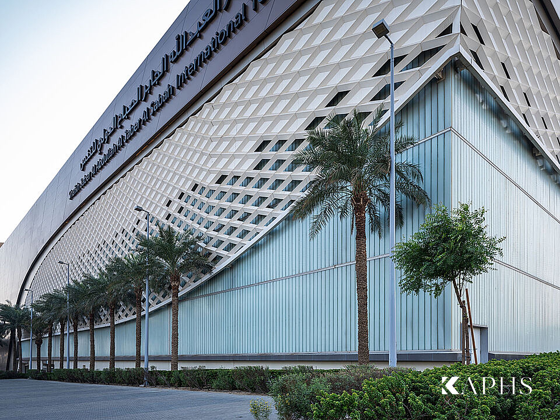 Kuwait International Tennis Complex — LINIT U-channel glass wall detail, KAPHS
